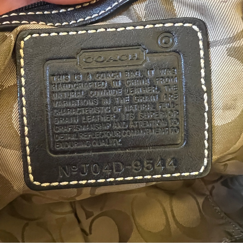 Coach Soho Black Leather Satchel Bag No. 9544 Y2K Vintage Silver Hardware - Picture 11 of 11